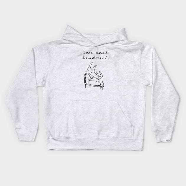 CAR SEAT HEADREST Kids Hoodie by In every mood